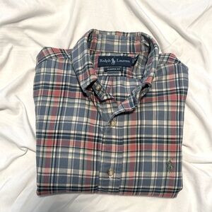 Vtg Polo Ralph Lauren Flannel Shirt, Size Medium